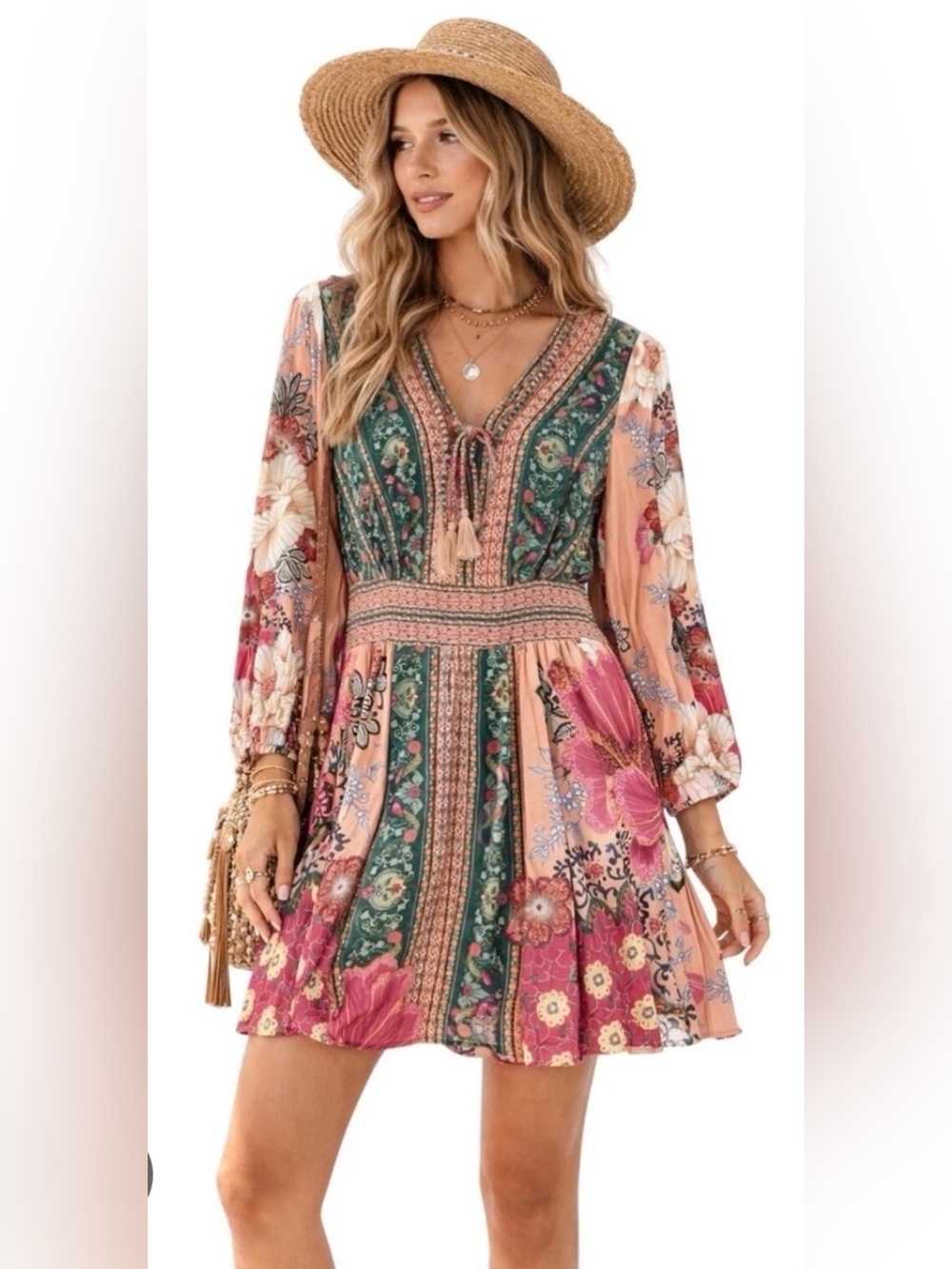 Farm Rio x Anthropologie Topanga Mini Dress size small